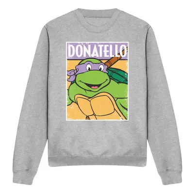 (S, Sport Heather) Teenage Mutant Ninja Turtles Unisex Adult Donatello Sweatshirt