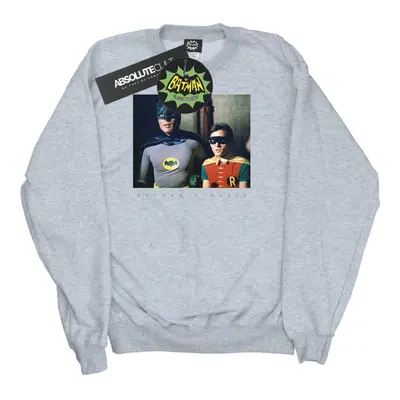 (4XL, Sports Grey) DC Comics Mens Batman TV Series Dynamic Duo Photograph Sweatshirt