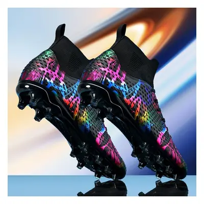 (black, 39) Men Soccer Shoes Kids Football Boots Women Professional Soccer Cleats Antiskid Chaus