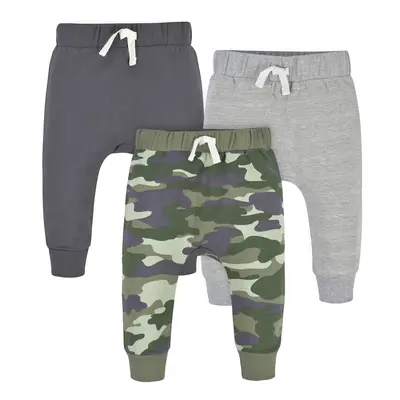 Gerber Baby Boys' Toddler 3-Pack Jogger Pants Camo Newborn