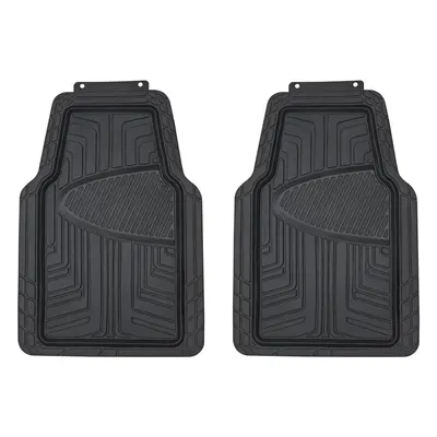 Amazon Basics 2-Piece Premium Rubber Floor Mat for Cars SUVs and Trucks All Weather Protection U