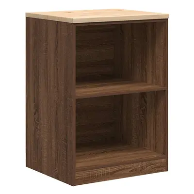 (brown oak, x x cm/ pcs) vidaXL Garage Storage Cabinet Solid Wood Pine cabinet