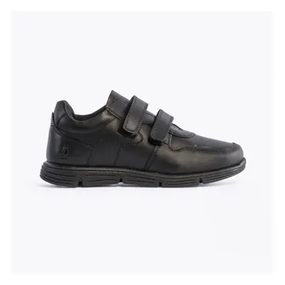 (UK 6, Black) Hush Puppies LUCAS Boys Leather School Shoes Black