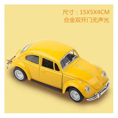 (Yellow) 1/36 Scale Diecast Metal Pull Back Action Drives Car Forward Car Model Toy Christmas Bi