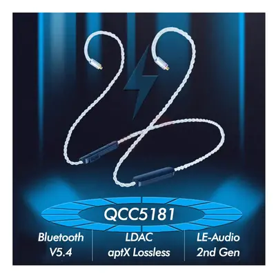 (QDC) QCC5181 LDAC Wireless Module Bluetooth-Compatible 5.4 Earphone Detachable