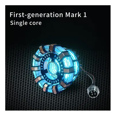 (stentless 1, 25cm) First - generation Mark1 Arc Reactor Mark2 core logo core luminous model 1:1