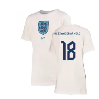 (LB) England Crest Tee (White) - Kids (Alexander Arnold 18)