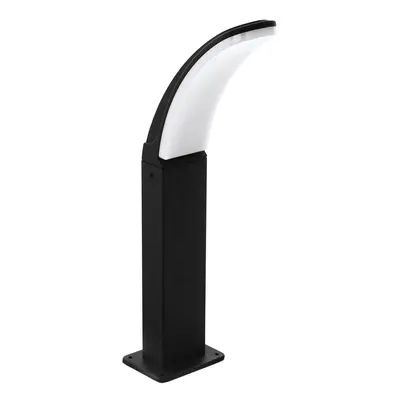 IP44 Outdoor Pedestal Light Black Aluminium 11W Built in LED Wall Post Lamp