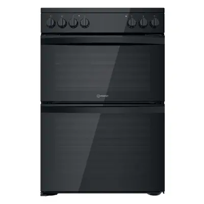 Indesit ID67V9KMB/UK cooker Freestanding cooker Electric Ceramic Black