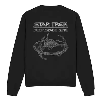 (L, Black) Star Trek Unisex Adult Deep Space Nine Station Sweatshirt