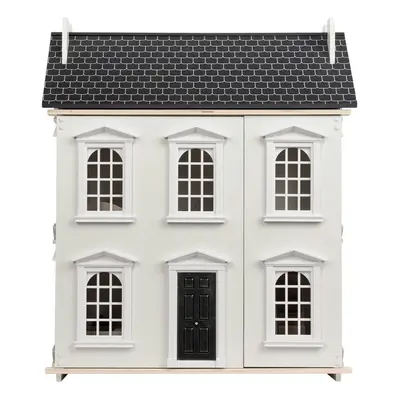 Large Traditional Dolls House With 11pc Toy Furniture Set