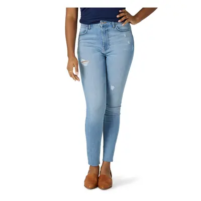 Wrangler Women's High Rise Unforgettable Skinny Jean Glacier Light Wa