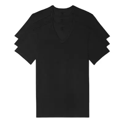 Calvin Klein Men's Cotton Stretch Undershirt Packs Black-Vneck Med