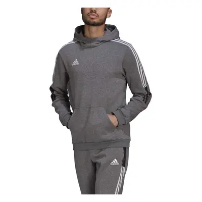 adidas mens Tiro Sweat Hoodie Grey Melange Small