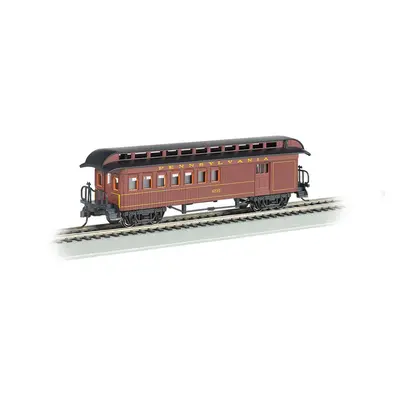 Bachmann Industries Combine Prr Ho Scale Old-Time Car with Round-End C