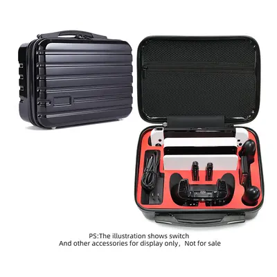 (Black Red) For Nintend Switch&OLED Case Explosion Proof Case Switch&OLED Bag Portable Waterproo