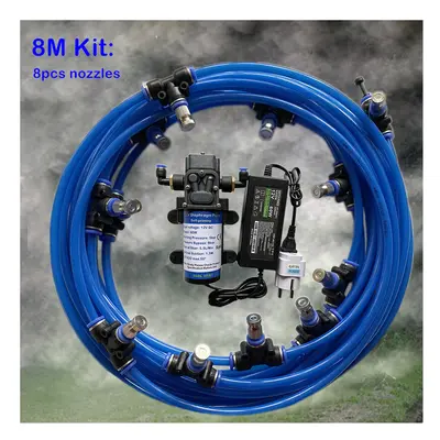 (8M Blue Kit) A11 Electric sprayer 12V water pump 6M -18M disinfection watering kits 6mm slip lo