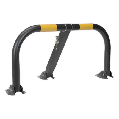 Triple Legged Parking Barrier - 50mm Tube Steel - 980mm Width - Integral Lock