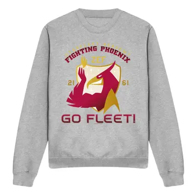 (L, Sport Heather) Star Trek Unisex Adult Fighting Phoenix Sweatshirt