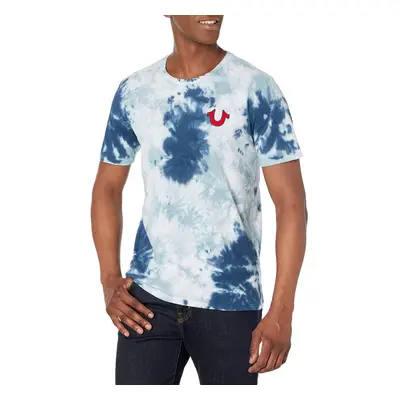 True Religion Men's Buddha Logo Short Sleeve Tee Ocean Waves