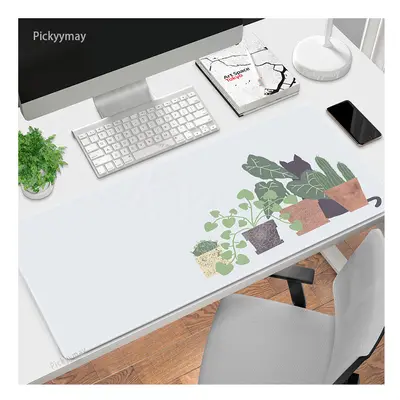 (WA00391 CAT (2), 800x300x2mm) Cat Plant Mouse Pads Gaming Mousepad Gamer Mouse Mat Keyboard Mat