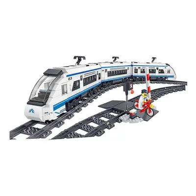 0310 Train Battery Electric Power Motor Mini Figures Educational Building Blocks Toys For Childr