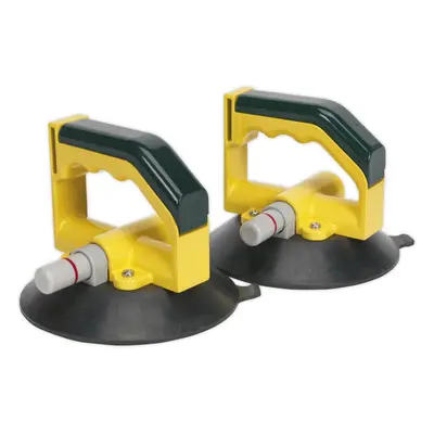 PAIR 150mm Vacuum Suction Cup Gripper Tool - 30kg Weight Limit - Windscreen Lift