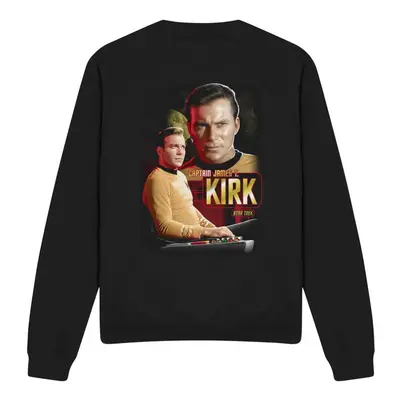 (XL, Black) Star Trek Unisex Adult Captain Kirk Sweatshirt