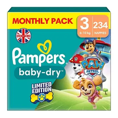 Pampers Baby-Dry Paw Patrol Edition Size 3, Nappies, 6kg-10kg