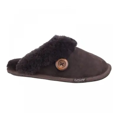 Lechlade | Chocolate | Womens Luxurouos Sheepskin Mule Slippers