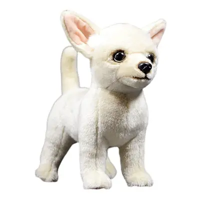 Tiny Heart Simulation Chihuahua Puppy Soft Stuffed Plush Toy 10"" Long Cute Realistic Chihuahua 