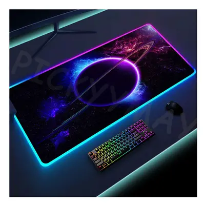 (SPA001 (1), small 250x350x3mm) Universe RGB Gaming Mousepad Space Mouse Mats LED Large Gamer Mo