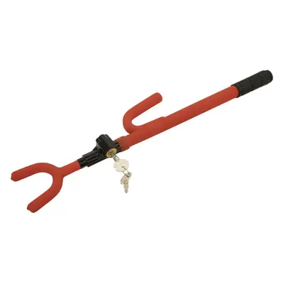 Steering Wheel Lock - Hardened Steel - 180mm to 365mm Range - Vinyl Coating