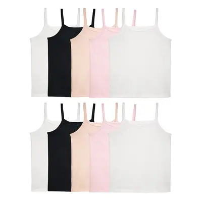 Fruit of the Loom Girls' Undershirts (Camis & Tanks) Cami-10 Pack-Ass