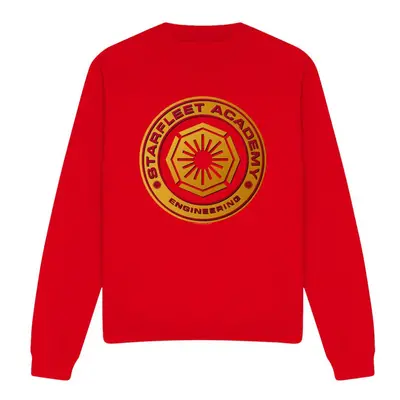 (L, Red) Star Trek Unisex Adult Engineering Sweatshirt