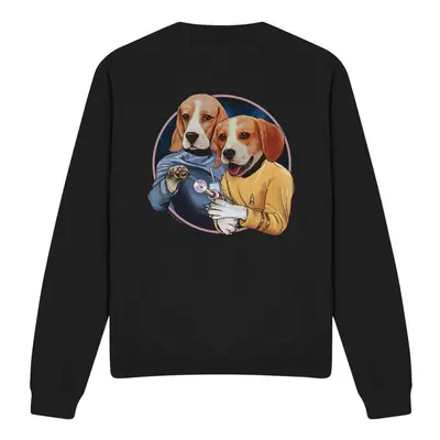 (XL, Black) Star Trek Unisex Adult Dogs Sweatshirt