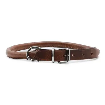 Heritage Leather Round Sewn Collar Chestnut 55-63cm Sz