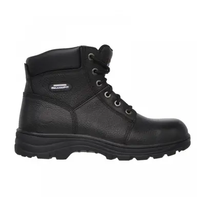 (13 (Adults'), Black) Work Relaxed Fit: Workshire ST Black Steel Toe Cap Mens Safety Lace-up Ank