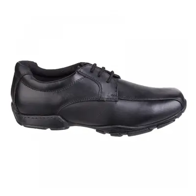 (6 (Adults'), Black) Vincente Senior Black Boys Lace Up School Shoes