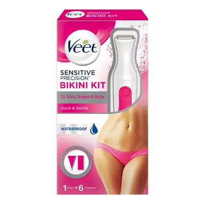 Veet - Sensitive Precision Waterproof Bikini Trimmer Kit - Electric Shaver