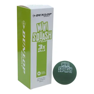 Dunlop Sports Mini Squash Ball Green 3-Ball Pack