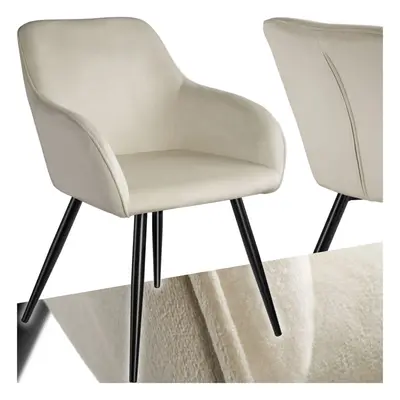 (cream/black, per piece) Dining Chair Accent Bedroom Furniture Velvet Armchair Living Room Chair