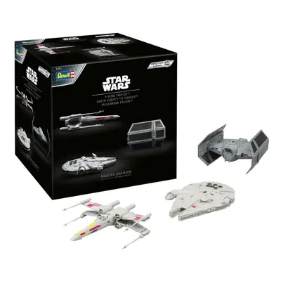 Star Wars Advent Calendar Millennium Falcon, X-Wing Fighter, Darth Vader's Tie Fighter Model Kit