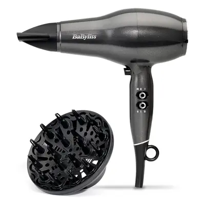 BaByliss Platinum Diamond 2300W Professional AC Motor hairdryer, ultra-fast drying, Ionic, Diffu