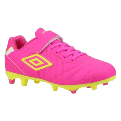 (13 UK Child, Hot Pink) Umbro Childrens/Kids Speciali Liga Firm Leather Football Boots