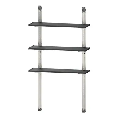 Keter Shelving for Garden Shed cm, Made of Metal, Shelves Adjustable in Height, Maximum Load kg 