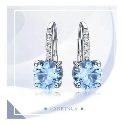 (sky blue) Umcho Sky Blue Female Earrings Christmas Mother&apos;s Day Valentine&apos;s Day Jewel