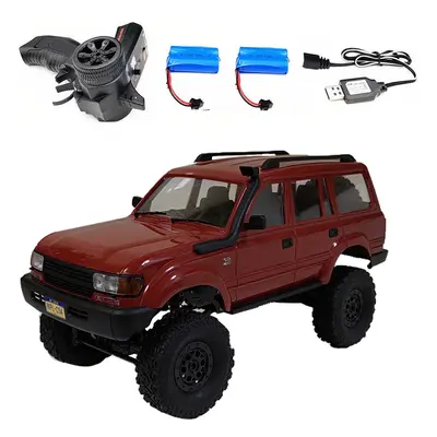 (C54 Red 2B) WPL C54-1 4WD 2.4G Off-road Car LC80 Remote Control Car RC Crawler Buggy Moving Mac