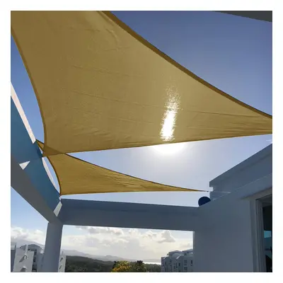 SUNNY GUARD Sun Shade Sail 12'x12'x12' Triangle Sand UV Block Sunshade