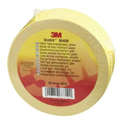 Scotch 9545N Y50 Fabric Tape Roll mm x m Yellow